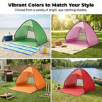 Pop-Up Beach Tent 98% UV Protection - Oxford Fabric, 145 x 165 x 110 cm, view 8