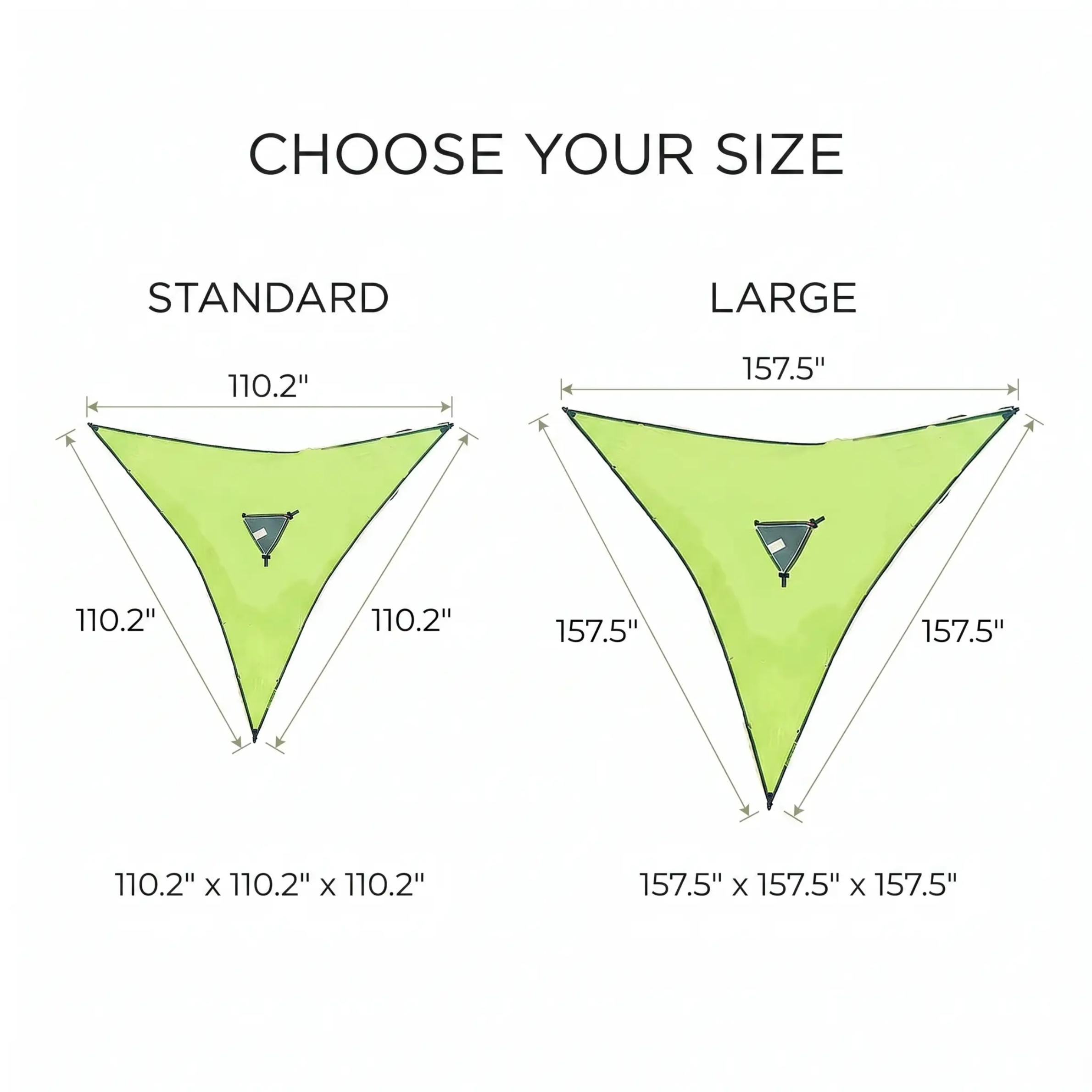 Multi-Person Outdoor Hammock - Nylon, Green/Black, 110in or 157in Sizes, view 4