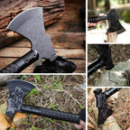 Foldable Survival Camping Axe - Multi-Gear, Stainless Steel, 43cm, view 2