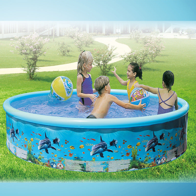 Unisex Inflatable Children's Swimming Pool - Generous Size for Garden, view 3