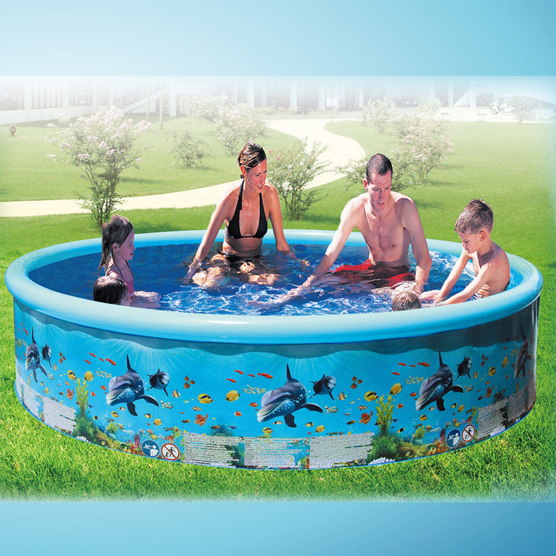 Unisex Inflatable Children's Swimming Pool - Generous Size for Garden, view 4
