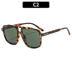 Oversized Square Plastic Sunglasses for Casual and Beach Wear