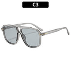 Oversized Square Plastic Sunglasses for Casual and Beach Wear