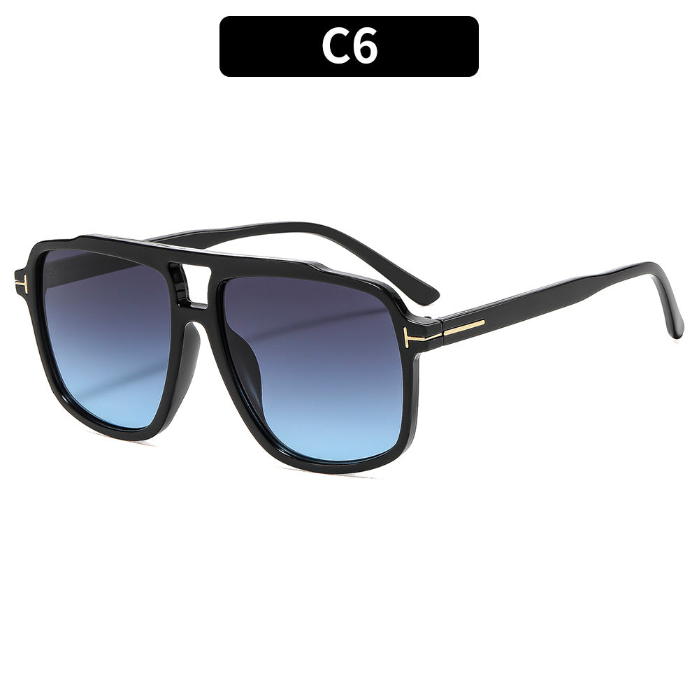 Oversized Square Plastic Sunglasses for Casual and Beach Wear