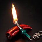 Permanent Refillable Metal Camping Lighter with Flint Ignition, 125x21mm