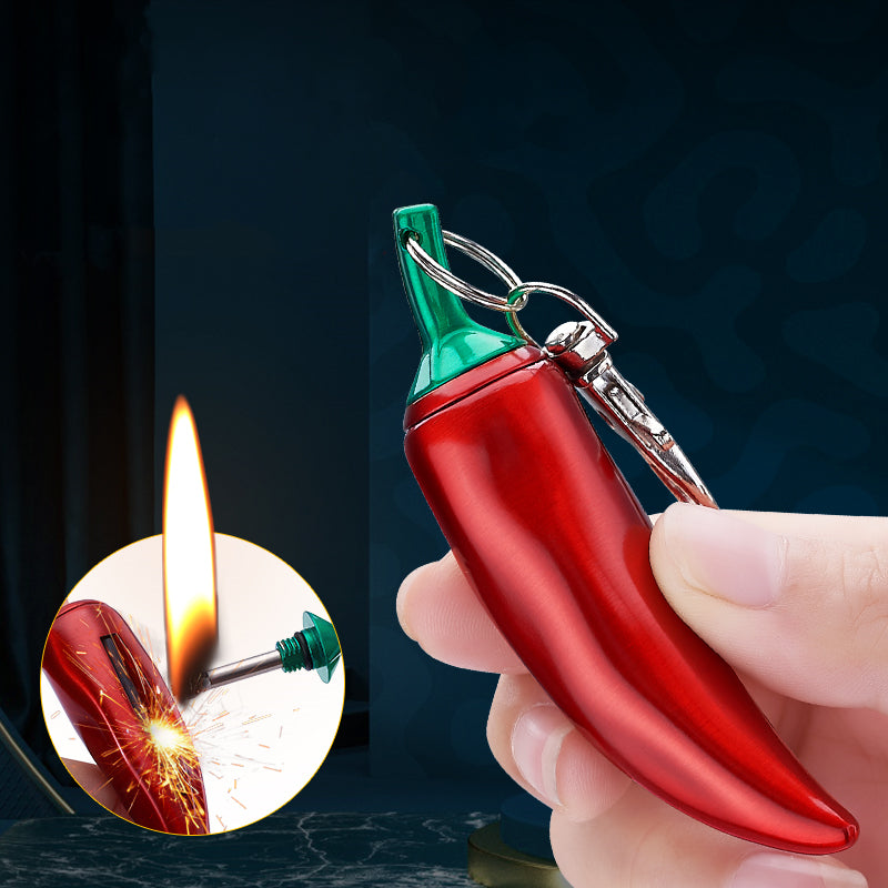 Permanent Refillable Metal Camping Lighter with Flint Ignition, 125x21mm