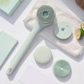 Electric Massage Shower Brush for Bathing - 12, 000 rpm, Dual-Handle
