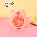 Women’s Portable Mini Hand Fan - Creative Pig Design, USB Powered, view 2