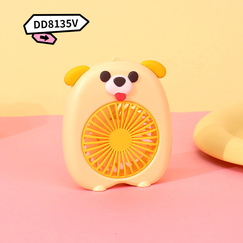 Women’s Portable Mini Hand Fan - Creative Pig Design, USB Powered