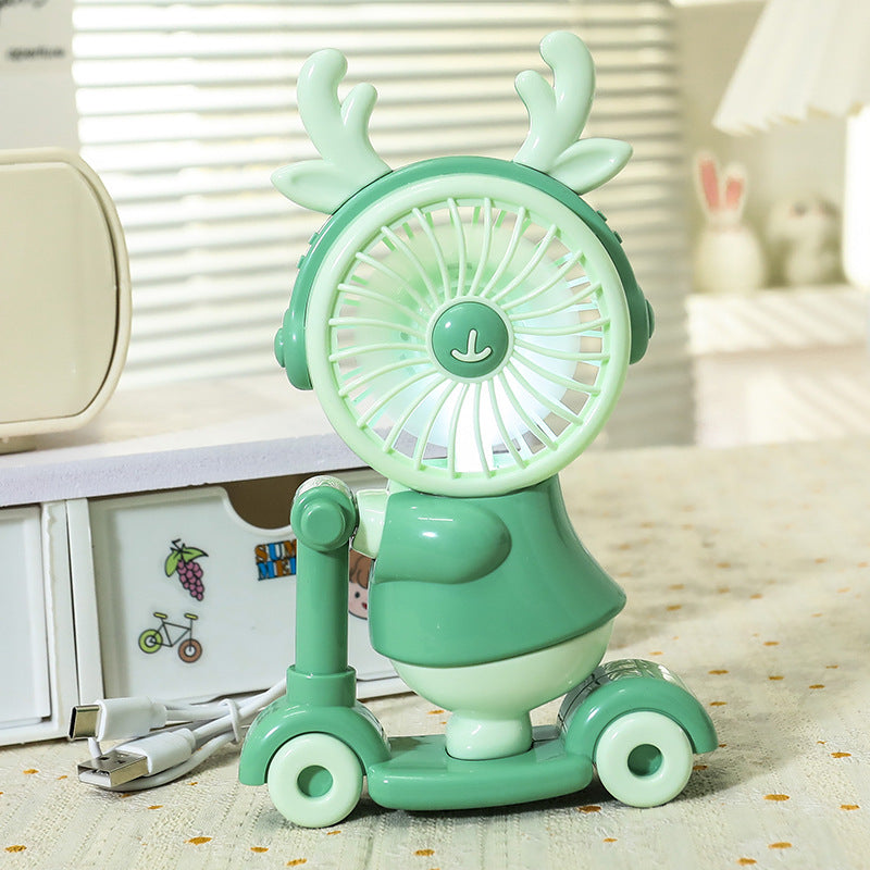Women’s Portable Handheld Fan - Creative Animal Design, Quiet Operation, view 11