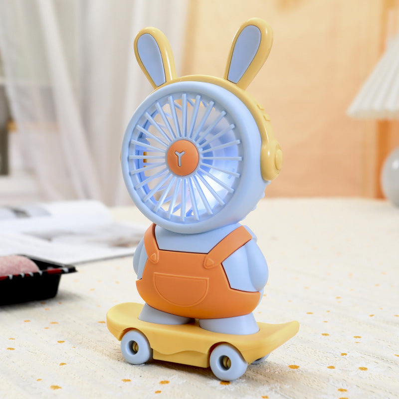 Women’s Portable Handheld Fan - Creative Animal Design, Quiet Operation, view 3