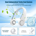 Portable Bladeless Neck Fan - USB Rechargeable, 5 Speeds, Lightweight, view 6