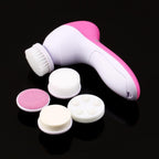 5 in 1 Electric Facial and Body Cleaning Massager - Plastic, Battery Powered, view 2