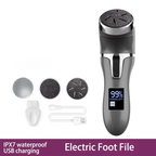 Professional Electric Foot Hard Skin Remover - Rechargeable, IPX4, USB Charging, view 3