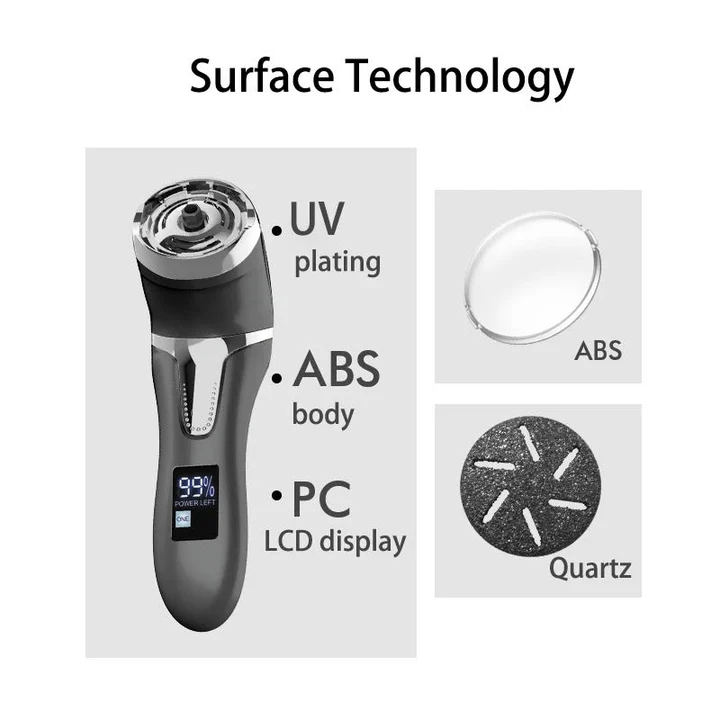 Professional Electric Foot Hard Skin Remover - Rechargeable, IPX4, USB Charging, view 4