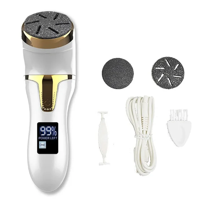 Professional Electric Foot Hard Skin Remover - Rechargeable, IPX4, USB Charging