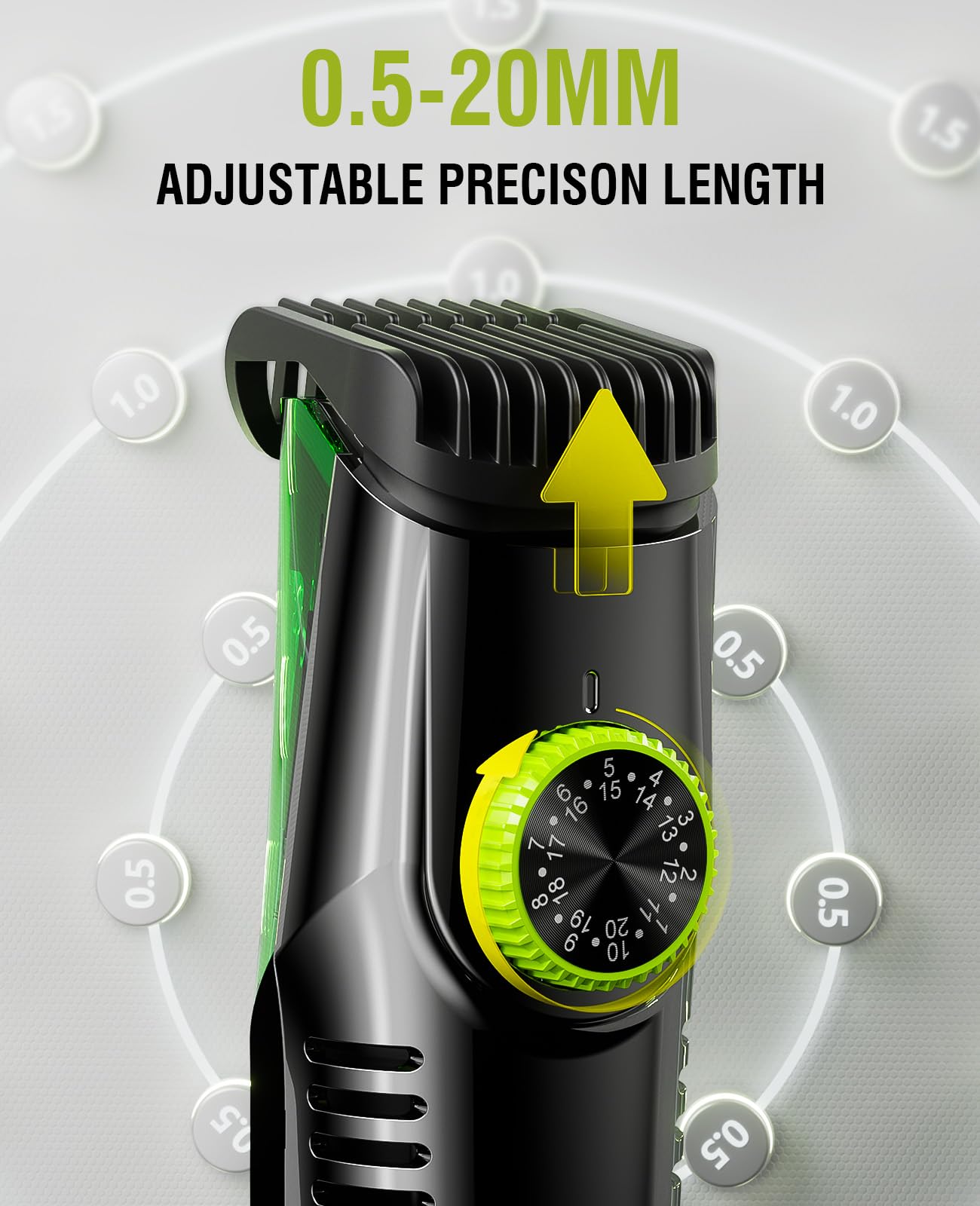 Beard Trimmer for Men - IPX7 Waterproof, USB Charging, 90min Battery, view 6