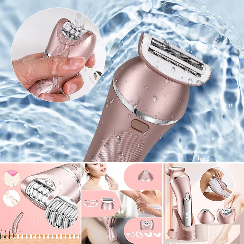 3-in-1 Electric Shaver for Women - Waterproof, Rechargeable, Stainless Steel Blades, view 2