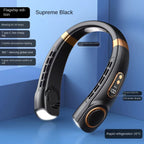 Digital Display Wearable Neck Fan - Battery Powered, 3.7W, 5V, view 6