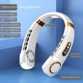 Digital Display Wearable Neck Fan - Battery Powered, 3.7W, 5V
