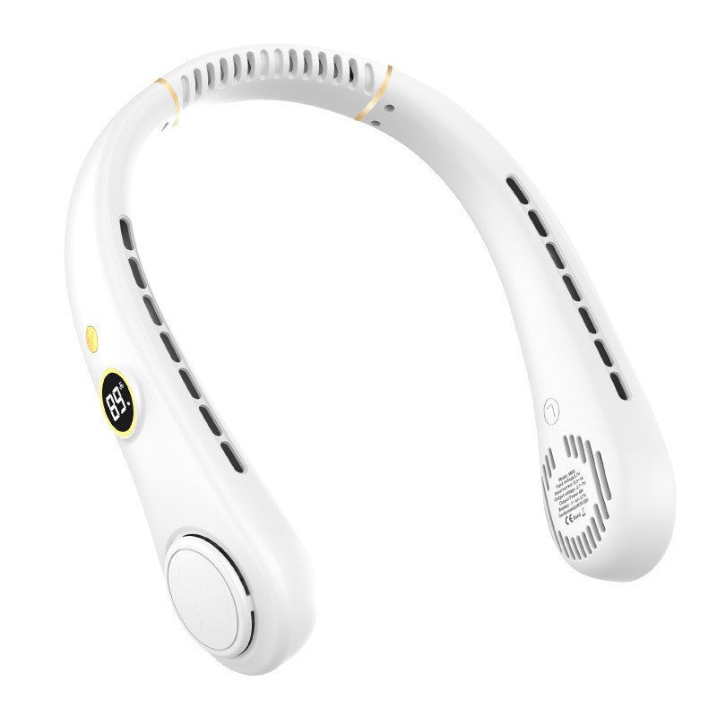 Cooling Hands-Free Wearable Neck Fan - USB Rechargeable, Lightweight, view 2