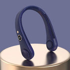 Cooling Hands-Free Wearable Neck Fan - USB Rechargeable, Lightweight, view 3