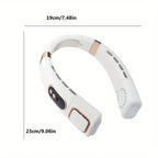 360° Cooling Digital Neck Fan - 5 Speeds, USB Charging, Bladeless Design, view 6