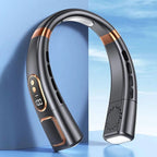 360° Cooling Digital Neck Fan - 5 Speeds, USB Charging, Bladeless Design, view 9