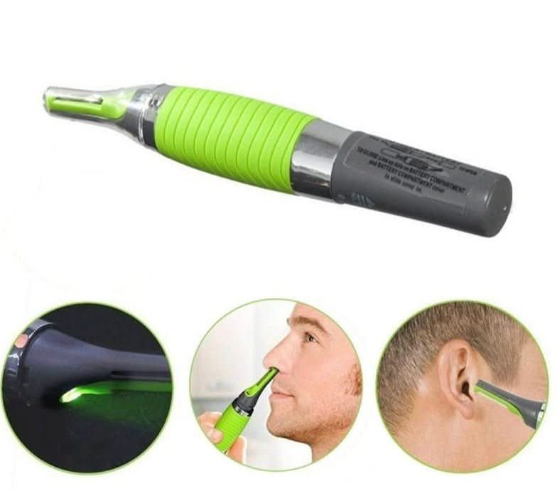 Nose and Ear Trimmer with LED Light - Compact, Battery Powered, view 2