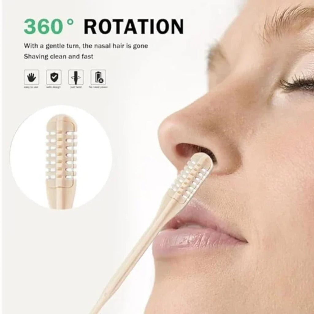 Compact Nose Trimmer for Men and Women - 360° Rotary Head, 3.66 Inches, view 4