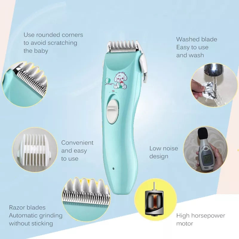 Children's Hair Clipper Trimmer - Quieter Operation, Safe for Kids, view 4