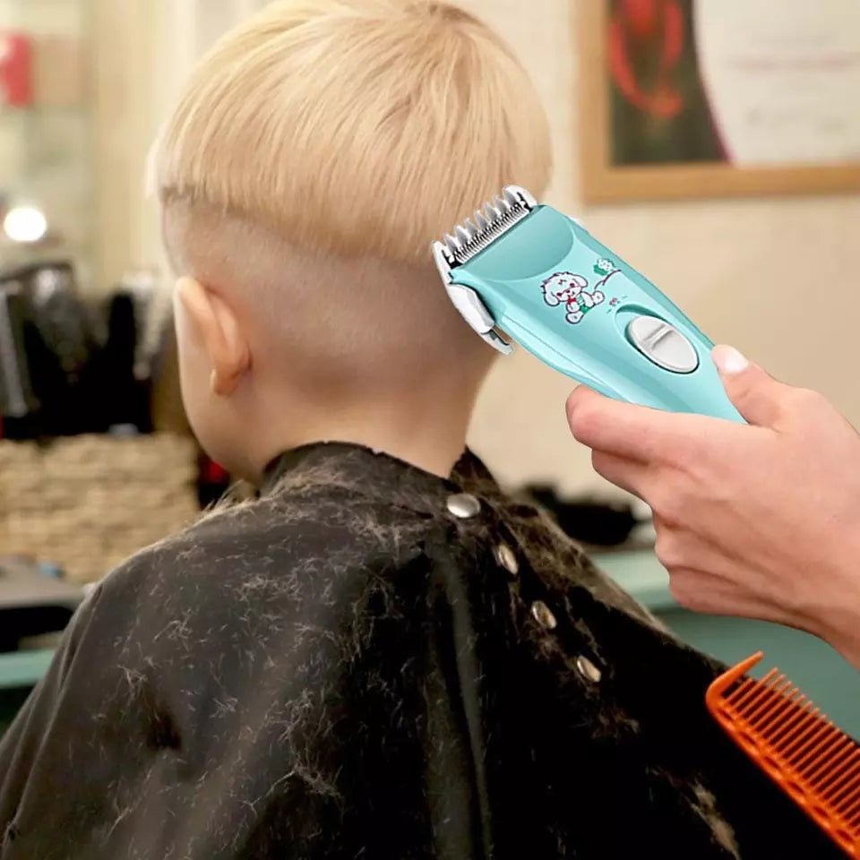 Children's Hair Clipper Trimmer - Quieter Operation, Safe for Kids