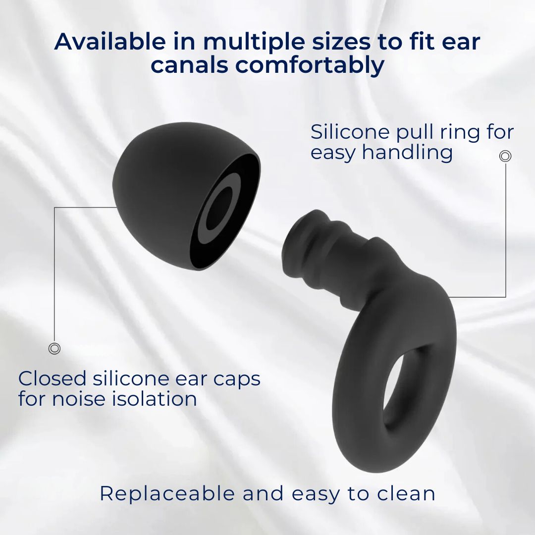 Noise Reduction Earplugs for Sleep, Travel, Concerts, Swimming, Work - Hypoallergenic, view 3