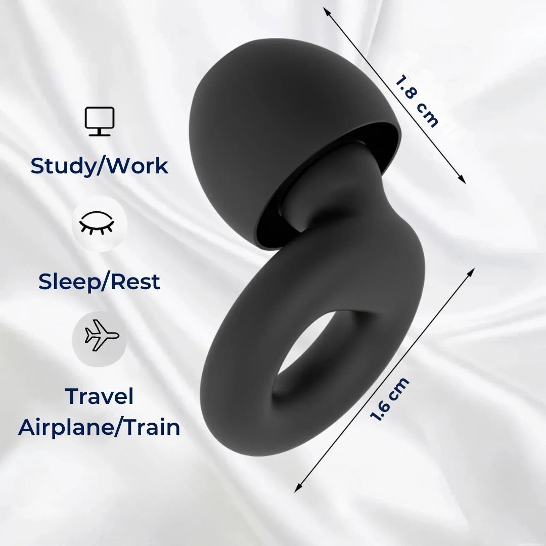 Noise Reduction Earplugs for Sleep, Travel, Concerts, Swimming, Work - Hypoallergenic, view 4