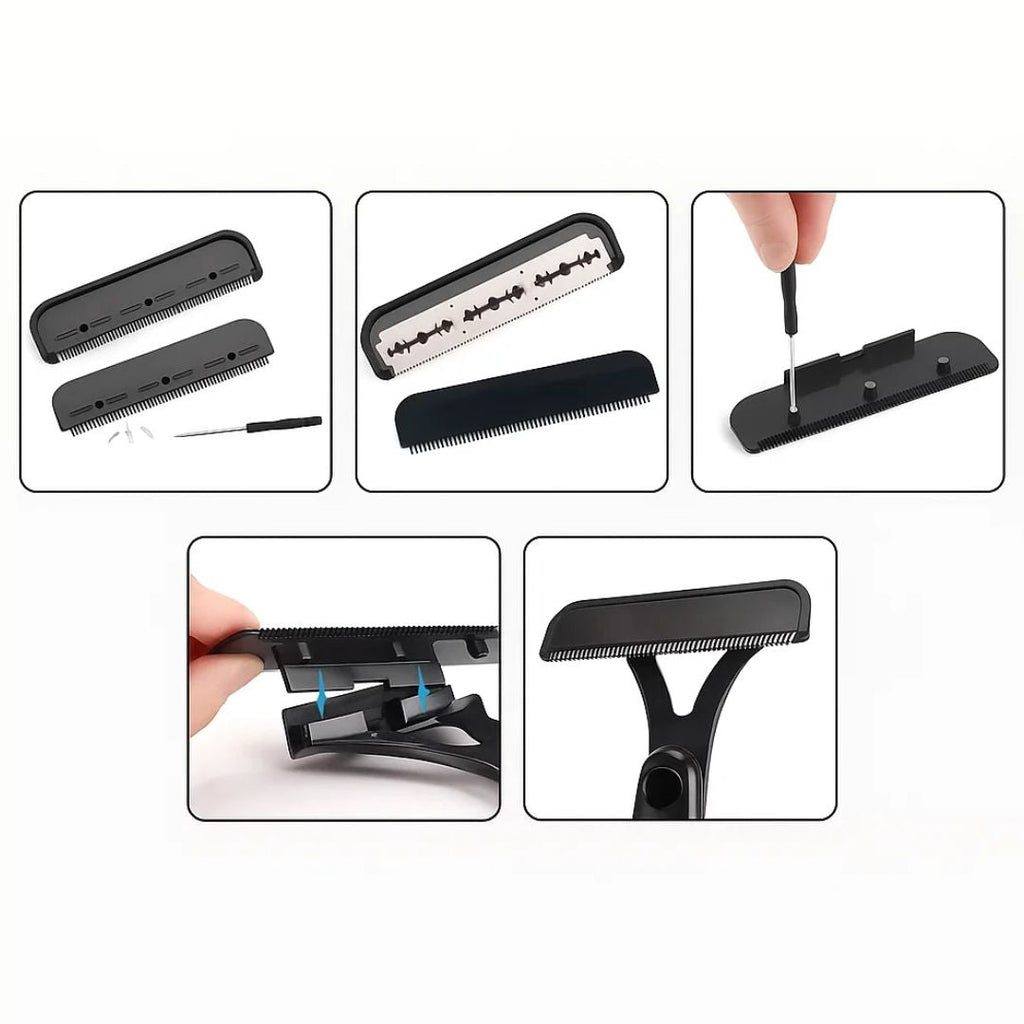 Back Hair Shaver for Men - Extra-Long Handle, Sharp Stainless Blades, view 4