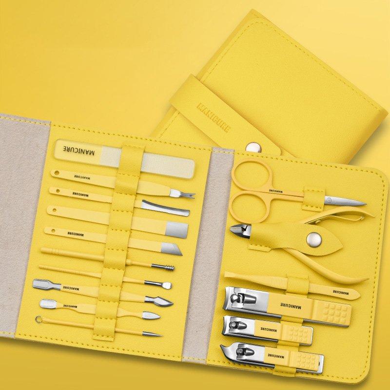 Portable Nail Clippers Set - Stainless Steel, 12 or 16 Pieces, PU Case, view 10