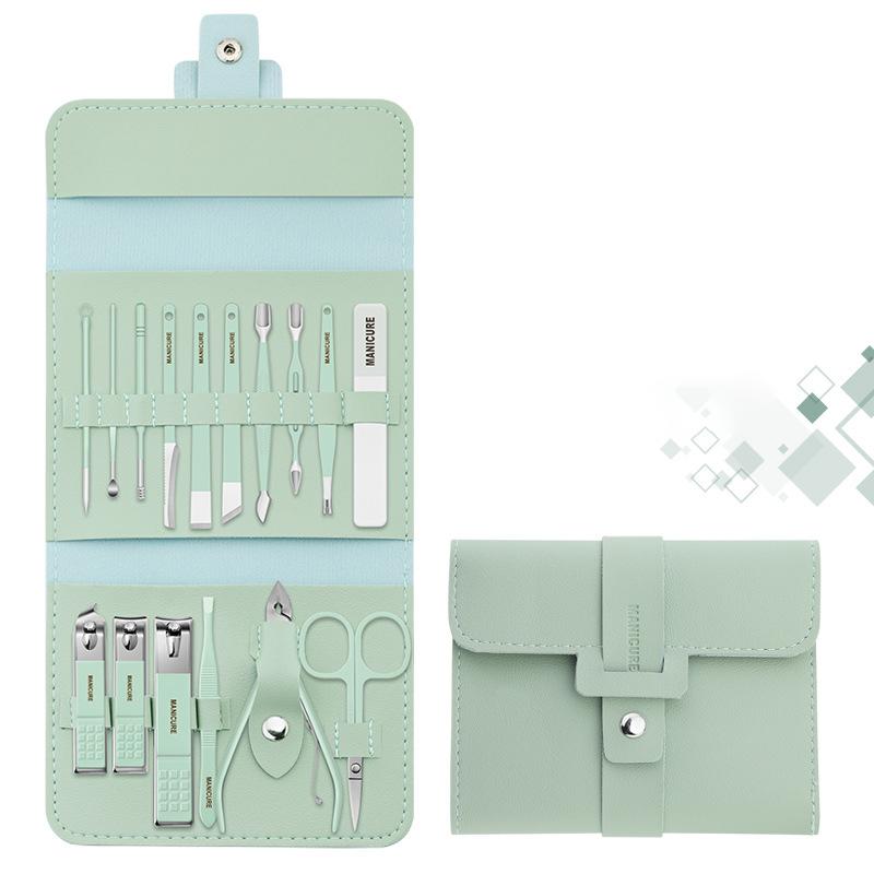 Portable Nail Clippers Set - Stainless Steel, 12 or 16 Pieces, PU Case, view 14