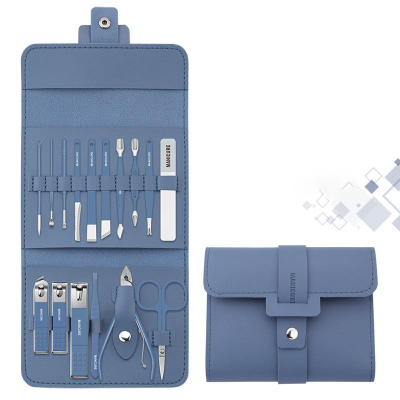 Portable Nail Clippers Set - Stainless Steel, 12 or 16 Pieces, PU Case, view 16