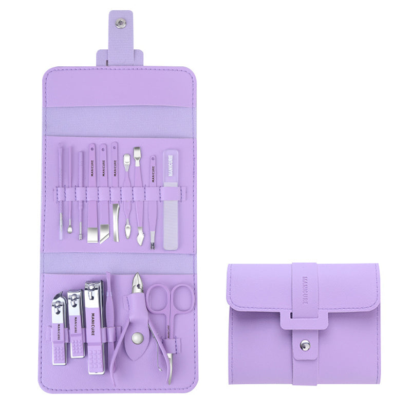 Portable Nail Clippers Set - Stainless Steel, 12 or 16 Pieces, PU Case, view 20