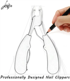 Toenail Clipper for Seniors - Medical-Grade Stainless Steel, Ergonomic ABS Handle, view 5