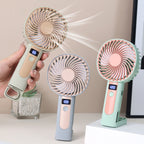 Ladies Portable Hand Fan with Digital Speed Display - Ergonomic, Long Battery, view 2