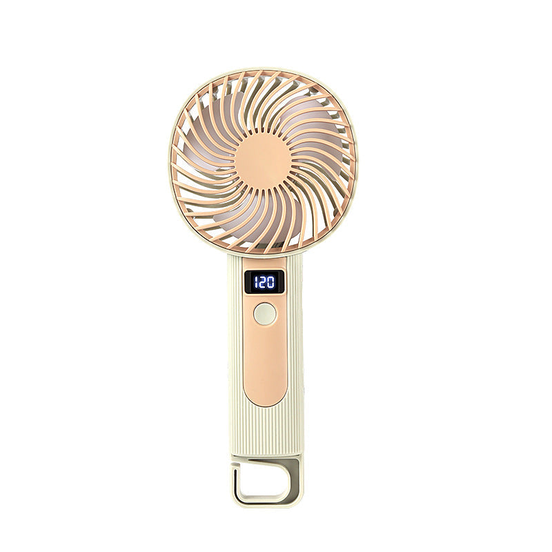 Ladies Portable Hand Fan with Digital Speed Display - Ergonomic, Long Battery, view 4