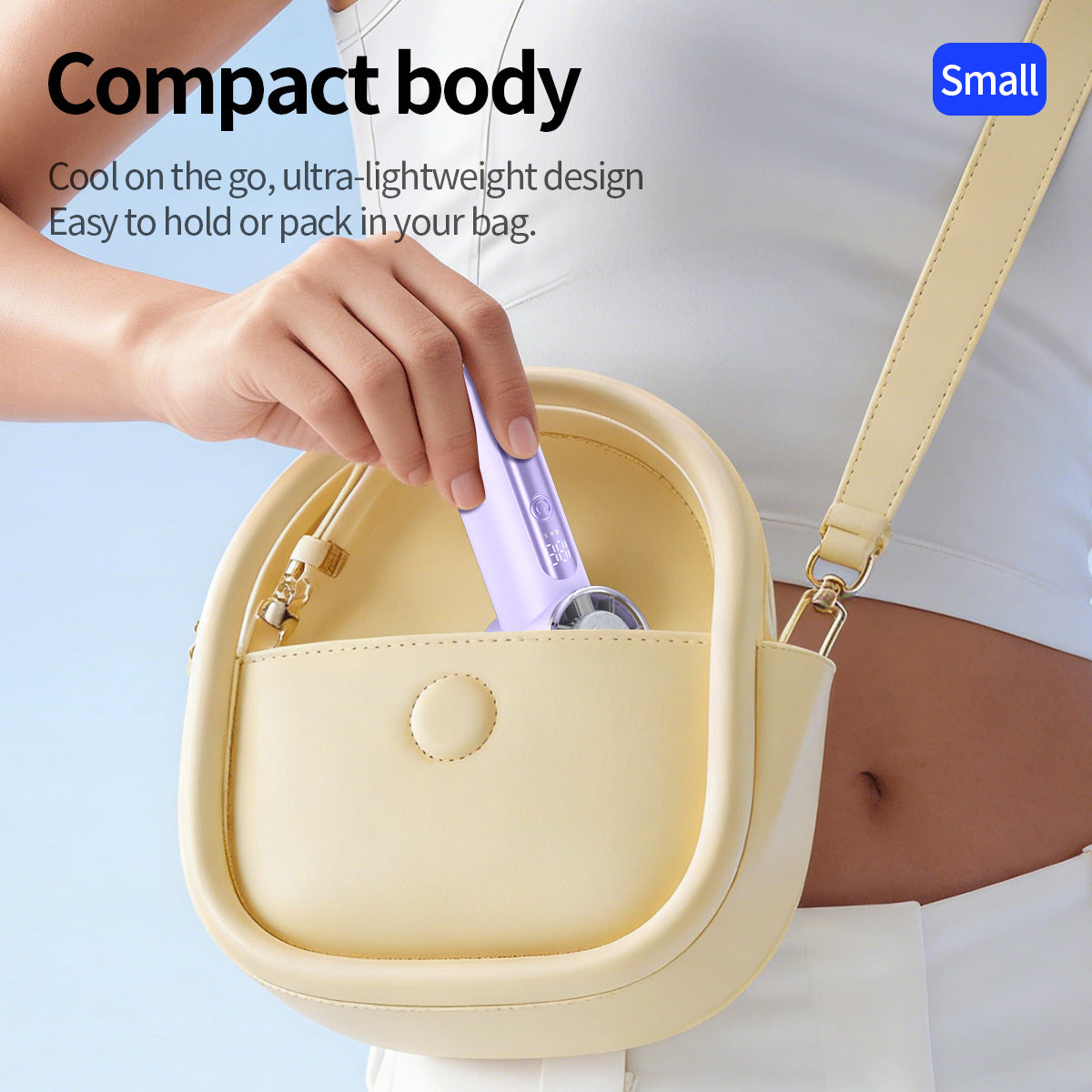 Unisex Portable Ice-Cooling Handheld Fan - 16°C Cooling, Brushless Motor, view 4