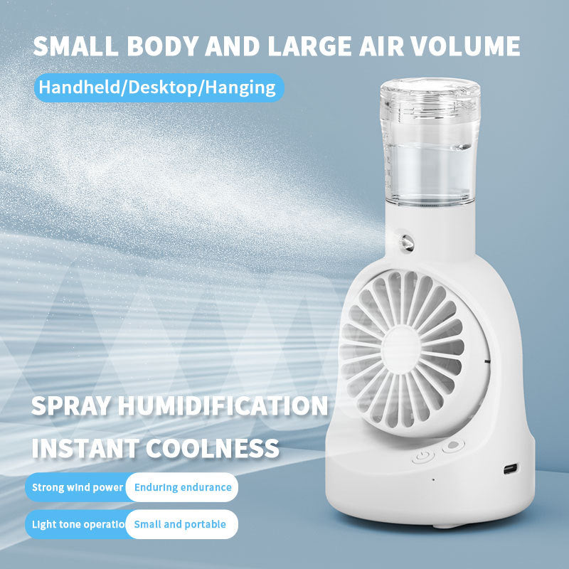 Cooling Portable Misting Handheld Fan - Detachable Water Reservoir, view 5