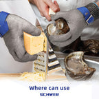 Stainless Steel Safety Gloves - Maximum Cut Resistance, Ansi A9 Rated, view 4