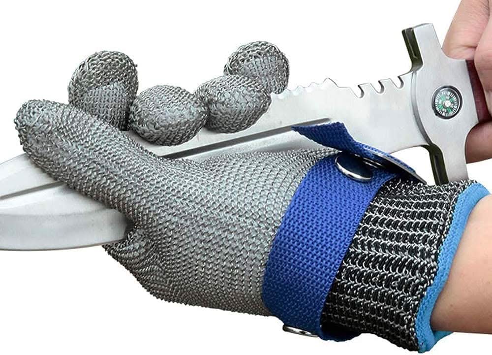 Stainless Steel Safety Gloves - Maximum Cut Resistance, Ansi A9 Rated, view 5
