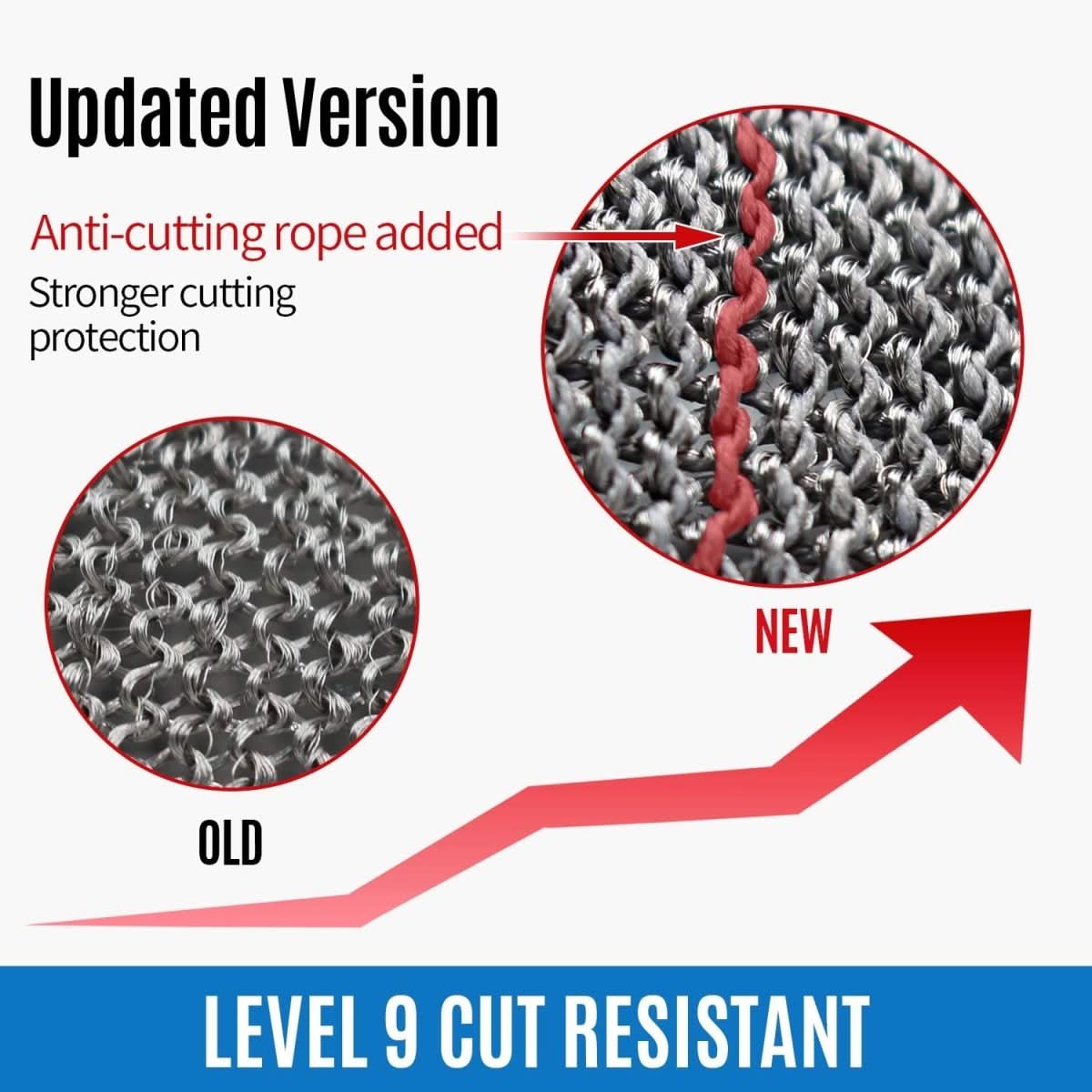 Stainless Steel Safety Gloves - Maximum Cut Resistance, Ansi A9 Rated, view 6
