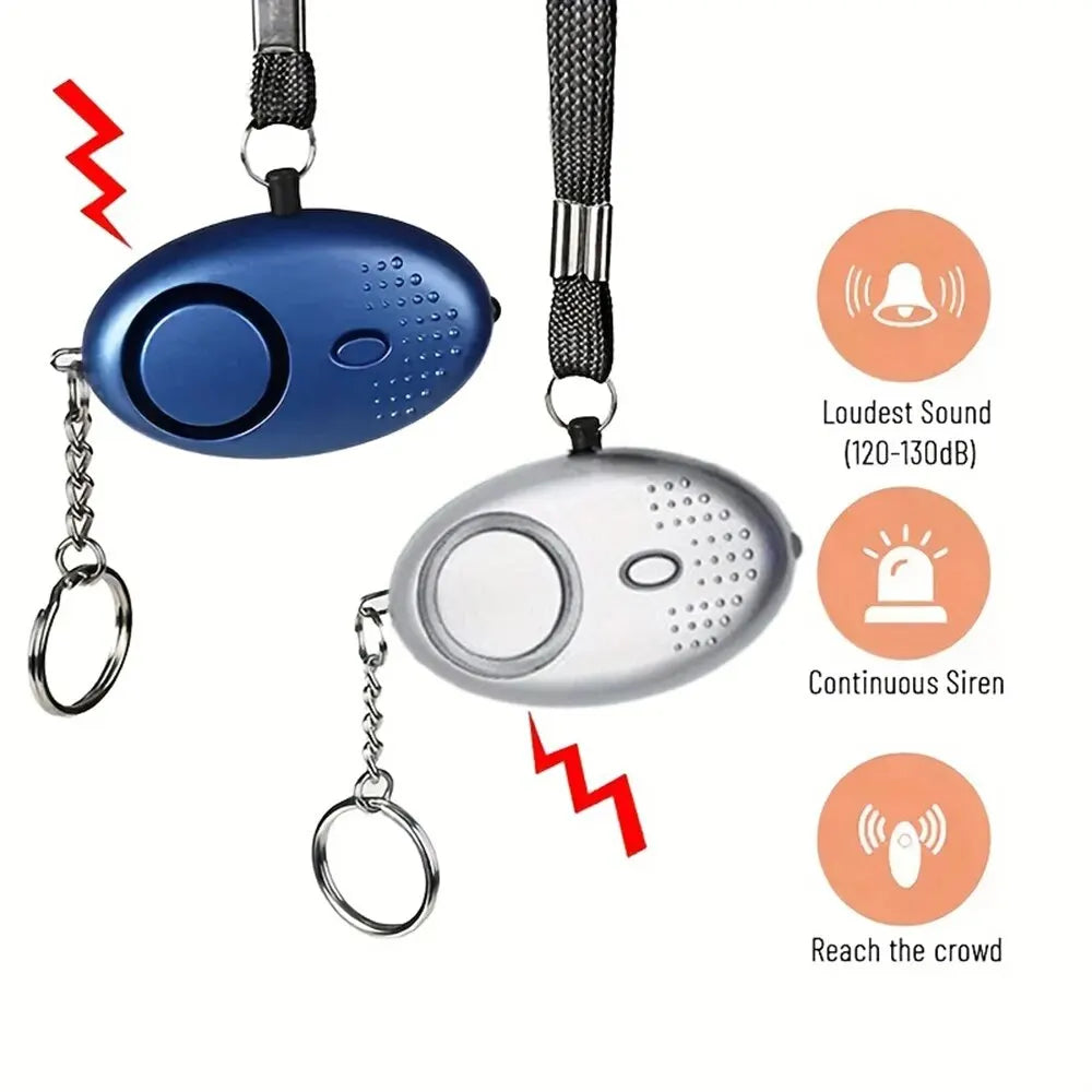 Personal Safety Alarm with LED Light - 130 dB, Compact, Portable, view 2