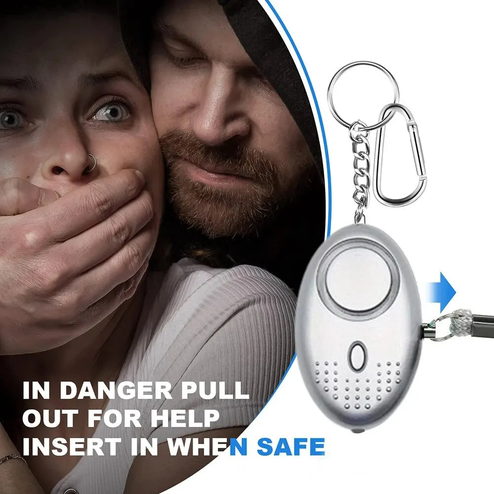 Personal Safety Alarm with LED Light - 130 dB, Compact, Portable, view 3