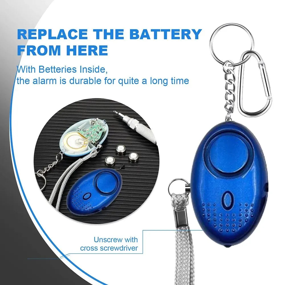 Personal Safety Alarm with LED Light - 130 dB, Compact, Portable, view 5
